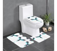 AKGFFDS Lot de 3 tapis de sol antidérapants en flanelle, 61 x 40,6 cm, imprimé emblème circuit Hawk, épais et confortable pour salle de bain, cuisine et toilettes