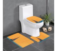 AKGFFDS Lot de 3 tapis de sol antidérapants en flanelle, 61 x 40,6 cm, motif voilier épais et confortable pour salle de bain, cuisine et toilettes