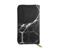 AKGFFDS Portefeuille long en cuir pour exposition d'œuvres d'art, fermeture éclair confortable et légère pour ranger des pièces de monnaie et des cartes de crédit.