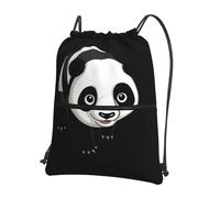 AKGFFDS Sac à dos avec cordon de serrage pour homme et femme, motif panda géant - Imperméable et durable