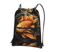 AKGFFDS Sac à dos pour homme et femme avec cordon de serrage - Imperméable et durable