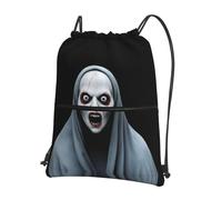 AKGFFDS Sac à dos pour homme et femme avec cordon de serrage imprimé « The Devil Under the Cape » - Imperméable et durable