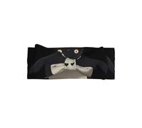 AKGFFDS Serre-tête avec nœud pour bébé imprimé blanc noir - Bandeau en polyester doux, doux pour la peau et extensible pour nourrissons de 0 à 6 mois