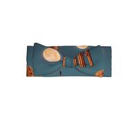 AKGFFDS Serre-tête avec nœud pour bébé imprimé sous la lune - Bandeau en polyester doux, doux pour la peau et extensible pour les nourrissons de 0 à 6 mois