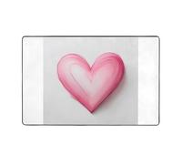 AKGFFDS Sketch Love Heart Impression Flanelle Tapis de sol 152,4 x 99,1 cm pour salon, bureau, table basse, lit, balcon