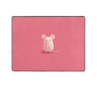 AKGFFDS Tapis de sol antidérapant 160 x 121,9 cm La petite souris qui a fait une erreur Impression bonne absorption de l'eau convient pour la cuisine, la salle de bain et le salon