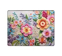 AKGFFDS Tapis de sol antidérapant 160 x 121,9 cm S'il fleurit bientôt. Impression bonne absorption de l'eau, adapté pour la cuisine, la salle de bain et le salon