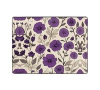 AKGFFDS Tapis de sol antidérapant de 160 x 121,9 cm - Belles fleurs flottantes - Bonne absorption de l'eau - Convient pour la cuisine, la salle de bain et le salon