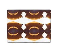 AKGFFDS Tapis de sol antidérapant de 160 x 121,9 cm, motif ours géant, bonne absorption de l'eau, adapté pour la cuisine, la salle de bain et le salon
