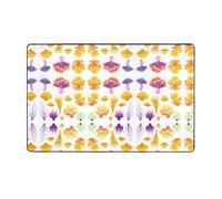 AKGFFDS Tapis de sol en flanelle avec motif récif corallien, 152,4 x 99,1 cm, tapis de sol pour salon, bureau, table basse, lit, balcon