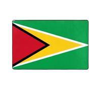 AKGFFDS Tapis de sol en flanelle imprimé drapeau de la Guyane 152,4 x 99,1 cm pour salon, bureau, table basse, lit, balcon
