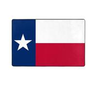 AKGFFDS Tapis de sol en flanelle imprimé drapeau du Texas 152,4 x 99,1 cm pour salon, bureau, table basse, lit, balcon