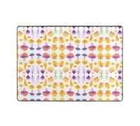 AKGFFDS Tapis imprimé à motif récif corallien, 203,2 x 147,3 cm, doux, moelleux, absorbant l'eau, durable, pour salon, bureau, table basse, lit, balcon