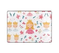 AKGFFDS Tapis imprimé des contes de fées dans les dessins animés, 203,2 x 147,3 cm, doux, moelleux, absorbant l'eau, durable, pour salon, bureau, table basse, lit, balcon