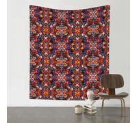 AKGFFDS Tapisserie décorative 152,4 x 129,5 cm, impression galets colorés, douce, durable, douce pour la peau, légère à suspendre au mur pour une utilisation en intérieur et en extérieur