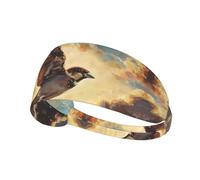 AKGFFDS The Sparrow Through the Clouds Bandeau élastique élastique pour homme et femme Séchage rapide