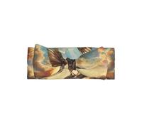 AKGFFDS The Sparrow Through the Clouds Bandeau pour bébé avec nœud - Bandeau en polyester doux, doux pour la peau et extensible pour les nourrissons de 0 à 6 mois