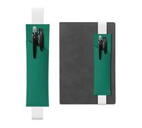 AKGFFDS Trousse à crayons en cuir PVC 2 en 1 avec impression verte malachite noire et antidérapante, indispensable pour les comptes de voyage, blanc, One Size, Sac à dos d'école