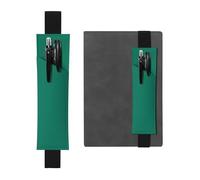 AKGFFDS Trousse à crayons en cuir PVC 2 en 1 avec impression verte malachite noire et antidérapante, indispensable pour les comptes de voyage, Noir , One Size, Sac à dos d'école