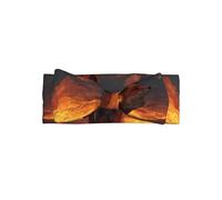 AKGFFDS Volcano Fox Bandeau pour bébé avec nœud en polyester doux, doux pour la peau et extensible pour nourrissons de 0 à 6 mois
