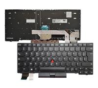 AKGIFT Clavier d'ordinateur Portable Compatible avec pour Lenovo ThinkPad X280 A285 X390 X395 X13 Gen 1 L13 gen 2 Disposition française Pas de rétro - éclairage 01YP171 SN20P33601