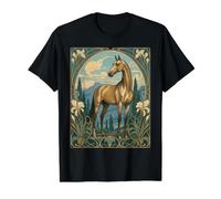 Akhal-Teke Magestic Art Nouveau Cheval T-Shirt Graphique avec Valeur