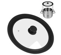 Akicderu Couvercle universel en verre pour casseroles et poêles de 24/26/28 cm