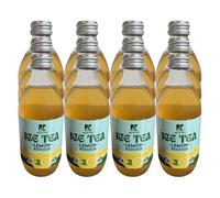AKIFYEV BIO Ice Tea Lemon 12 x 330 ml | Premium Organic Ice Tea in Glass Bottles | Cold Brew + Nitrogen Flush | Natural, Vegan & Allergen-Free Refreshment