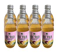 AKIFYEV BIO Ice Tea Passion Fruit 12 x 330 ml | Premium Organic Ice Tea in Glass Bottles | Cold Brew + Nitrogen Flush | Natural, Vegan & Allergen-Free Refreshment