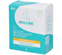 Akileïne Galets de Bain Déo-Effervescents pour transpiration intense De Pieds 6x12 g