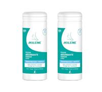 AKILEÏNE | Poudre Absorbante | Lot de 2x 75g | Transpiration & moiteur pied | Réduit odeurs & frottements | Protection longue durée | 100% d'ingrédients d'origine naturelle | Dès 3 ans