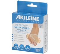 AKILEINE PROTECTEUR HALLUX VALGUS TRIPLE ACTION Taille L Bandage(S) 1 pc(s)