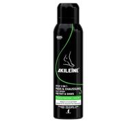AKILEÏNE | Spray noir 3 en 1 pieds & chaussures | Anti-transpiration, anti-odeurs, assainissant | Régule la transpiration excessive | Effet Longue Durée | 150ml
