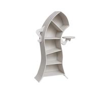 Akimbo Bibliothèque et bibliothèque moderne blanche créative pour salon - Commode autonome pour chambre à coucher et maison