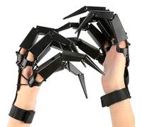 Akin 1 paire de doigts articulés articulés articulés pour Halloween - Mains de squelette réalistes - Accessoires de décoration pour Halloween - Décoration de fête d'horreur, Noir