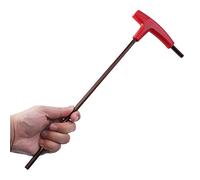 Akin Clé hexagonale à tête plate en alliage d'acier S2 extra longue avec poignée en T 3/4/5/6/8 mm Marron # 5 mm