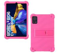 AKINCI Coque Silicone pour DOOGEE T20 Mini Pro 8.4 Pouces Tablette Tactile, Housse de Protection avec Support, Rose