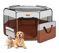 Akinerri Parc de jeu portable pliable pour chiots, chiens, chats, lapins, poulets, grande capacité pour intérieur et extérieur, voyage, camping (taille XL, sans sac de transport)