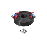 AKINGUAR 30m/100FT Câble de Video DC Power Tout-en-Un Câble BNC Vidéo pour Caméra de Surveillance et CCTV Sécurité Système Vidéos de 960H à 4K Résolution, Connecteur BNC RCA Inclus