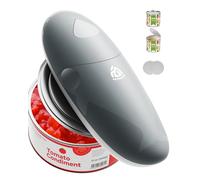 Akinguar Ouvre-Boîte Electrique, Ouvre-Bocal Automatique, Démarrage & Arrêt Automatique à Simple Touche, Bord Lisse pour la Plupart des Boîtes, pour les Cuisiniers,Personnes âgées,Souffrant d'arthrite