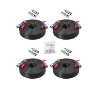 Akinguar Pack de 4 30m/100FT Câble de Video DC Power Tout-en-Un Câble BNC Vidéo pour Caméra de Surveillance et CCTV Sécurité Système Vidéos de 960H à 4K Résolution, Connecteur BNC RCA Inclus
