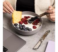 AKINOD 12H34 Set de 3 couverts inox nomades LEOPARD finition miroir