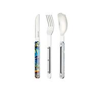 Akinod Couverts droits élégants gastronomiques avec insert magnétique (couteau, fourchette et cuillère) - Magnetic straight cutlery 12H34 mod. MIRROR Riviera