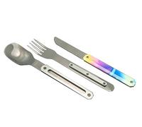Akinod Couverts droits élégants gastronomiques avec insert magnétique (couteau, fourchette et cuillère) - magnetic straight cutlery 12H34 mod. MIRROR Acidule