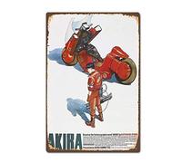 Akira Affiche Vintage en Métal - Film d'Animation Japonais Manga - Décoration Rétro - Taille: Environ 20 * 30cm/ 7,8 * 11,8 Pouces (L * l)