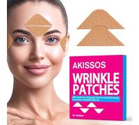 Akissos Lot de 80 pansements anti-rides pour le visage - Pour le front et les yeux de 11 ans - Lignes souriantes - Utilisation pendant la nuit
