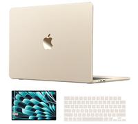 AKIT Compatible avec MacBook Air 13" 2026 2025-2022, [couleur 100 % officielle] Coque rigide robuste pour Mac Air 13,6" M5 M4 M3 M2 A3449 A3240 A3113 A2681 + protection de clavier et d'écran