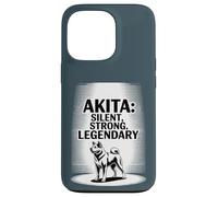 Akita - Design Akita Japonais Silencieux, Fort, légendaire Coque pour iPhone 13 Pro