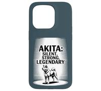 Akita - Design Akita Japonais Silencieux, Fort, légendaire Coque pour iPhone 15 Pro