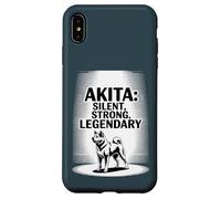 Akita - Design Akita Japonais Silencieux, Fort, légendaire Coque pour iPhone XS Max